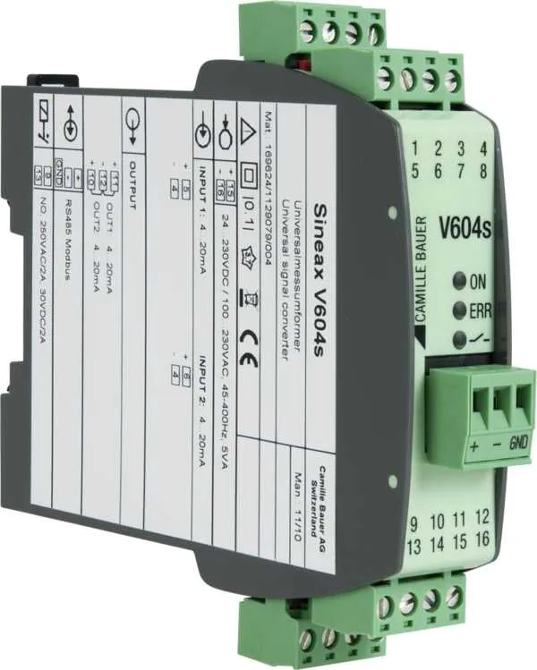 GOSSEN METRAWATT GMBH SINEAX V604s 24/100...230VDC/AC 2x mA IN Pic_1