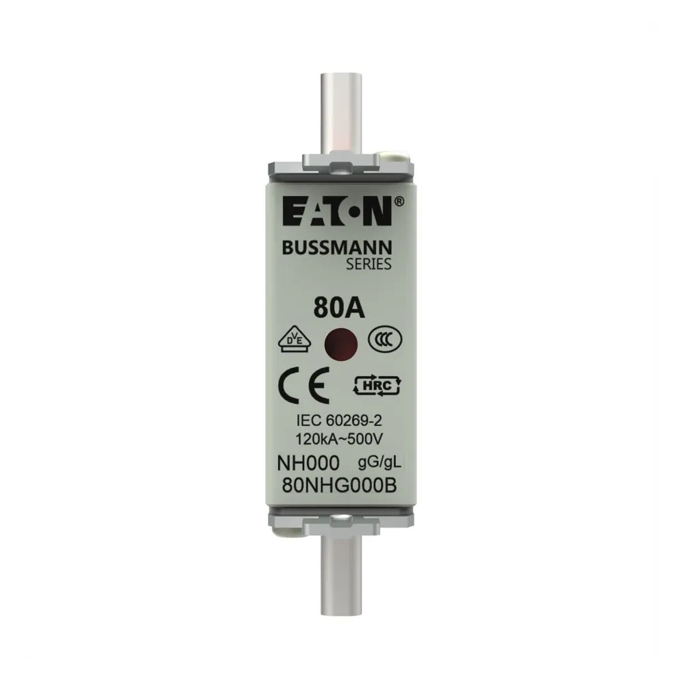 Eaton Electric NH-SICHERUNG 80 A 500 V GRÖSSE 000 GG MG Pic_2