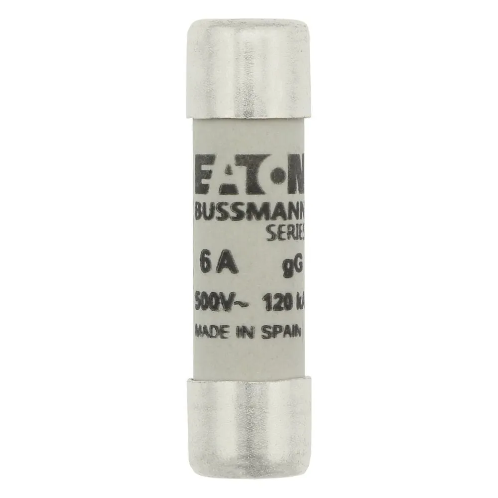 Eaton Electric CYLINDRICAL FUSE 10 x 38 6A GG 500V AC Pic_1