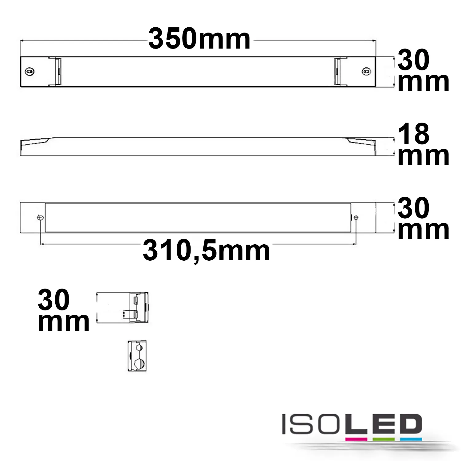ISOLED LED PWM-Trafo 24V/DC, 0-150W, slim Pic_1