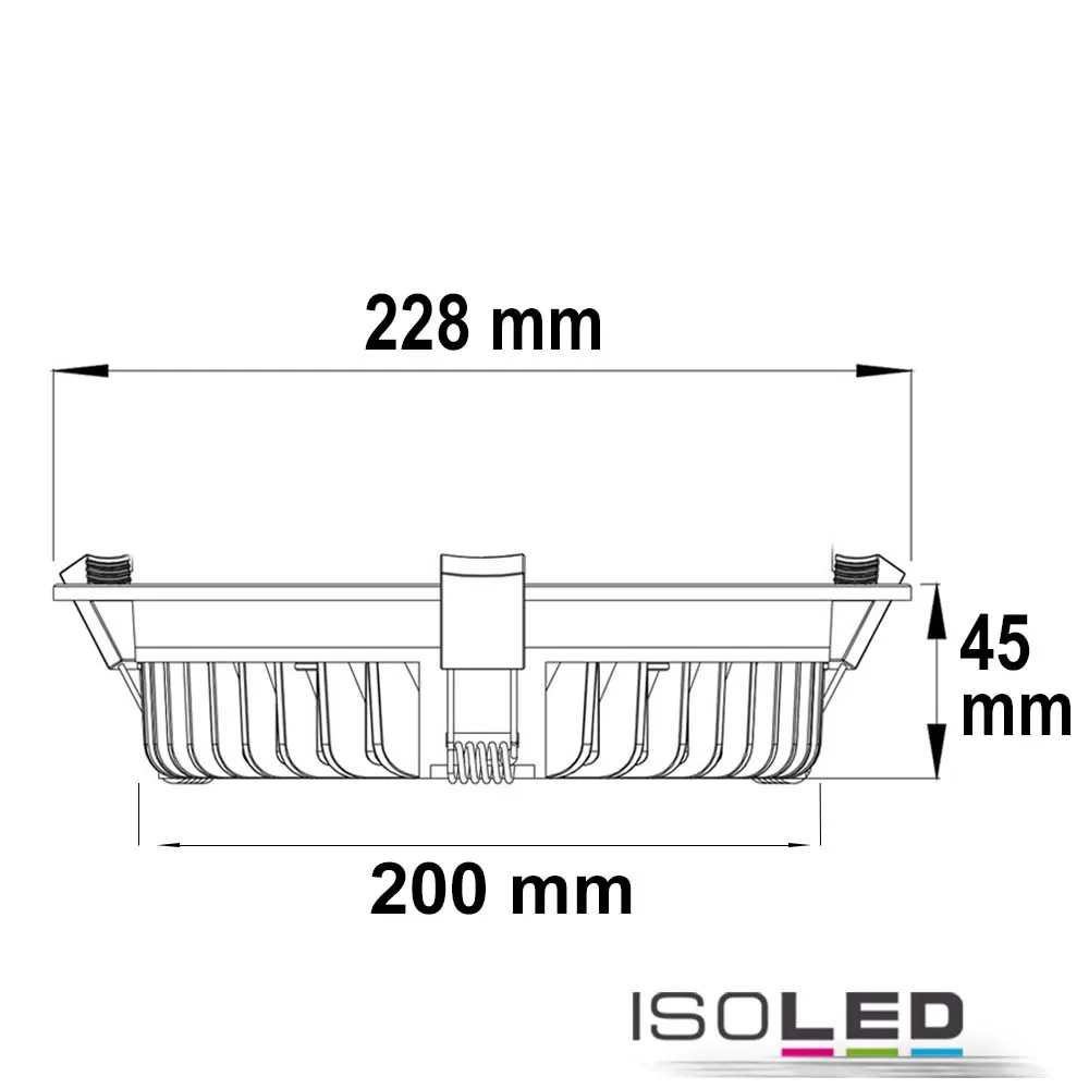 ISOLED LED Downlight UGR<19, 35W Pic_1