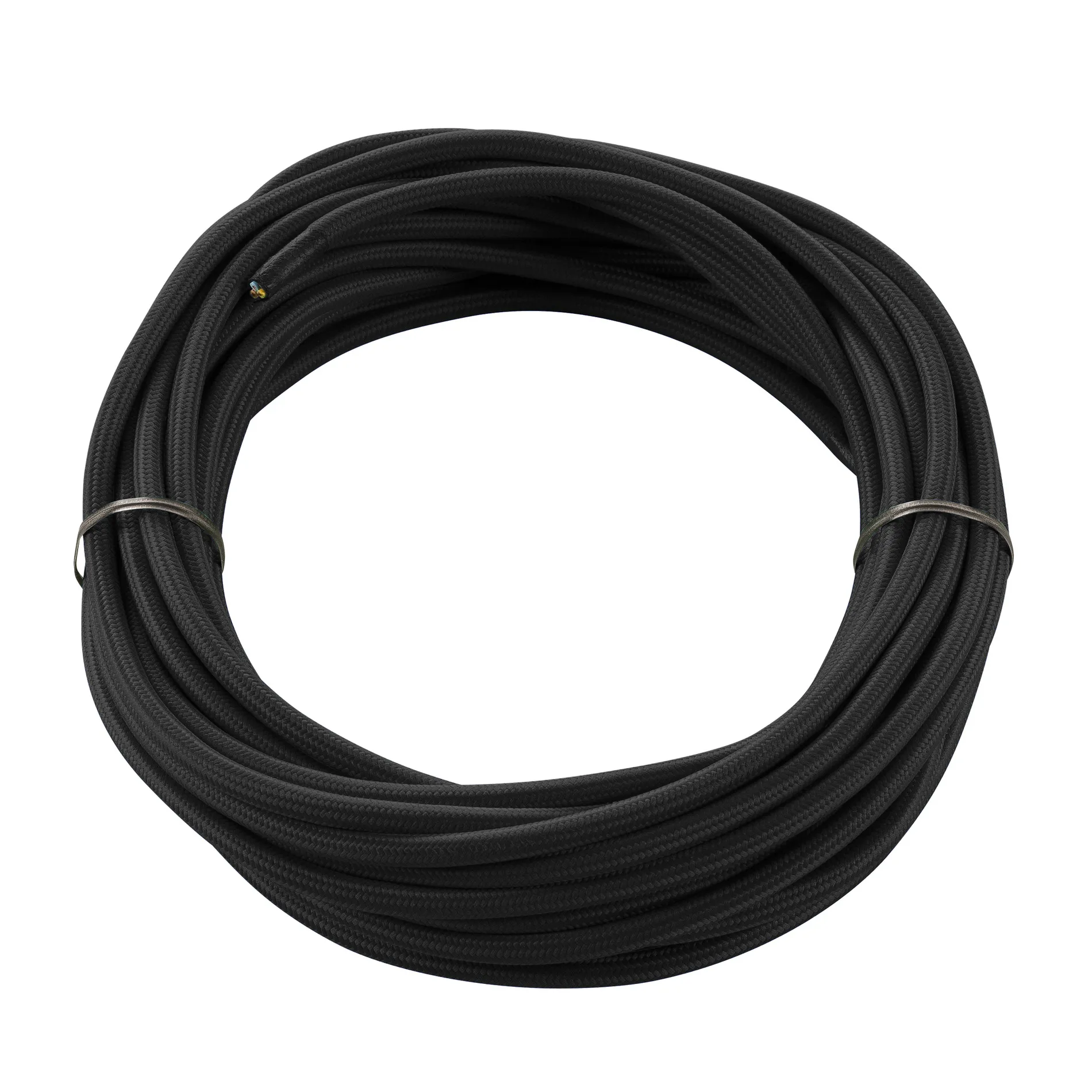 Slv Textilkabel 10m 3-polig schwarz Pic_1