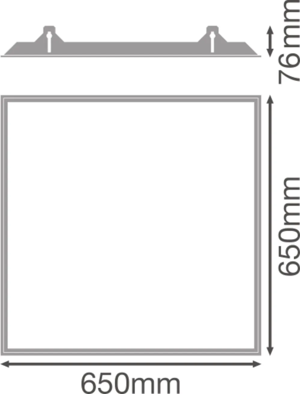 Ledvance PANEL 625 RECESSED MOUNT FRAME Pic_1