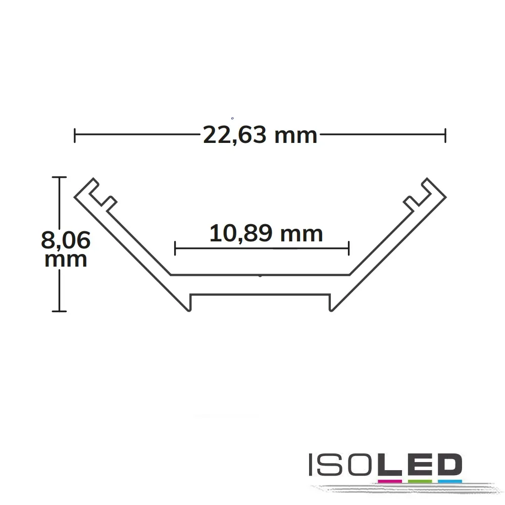 ISOLED LED Eckprofil CORNER10 SLIM Aluminium Pic_1