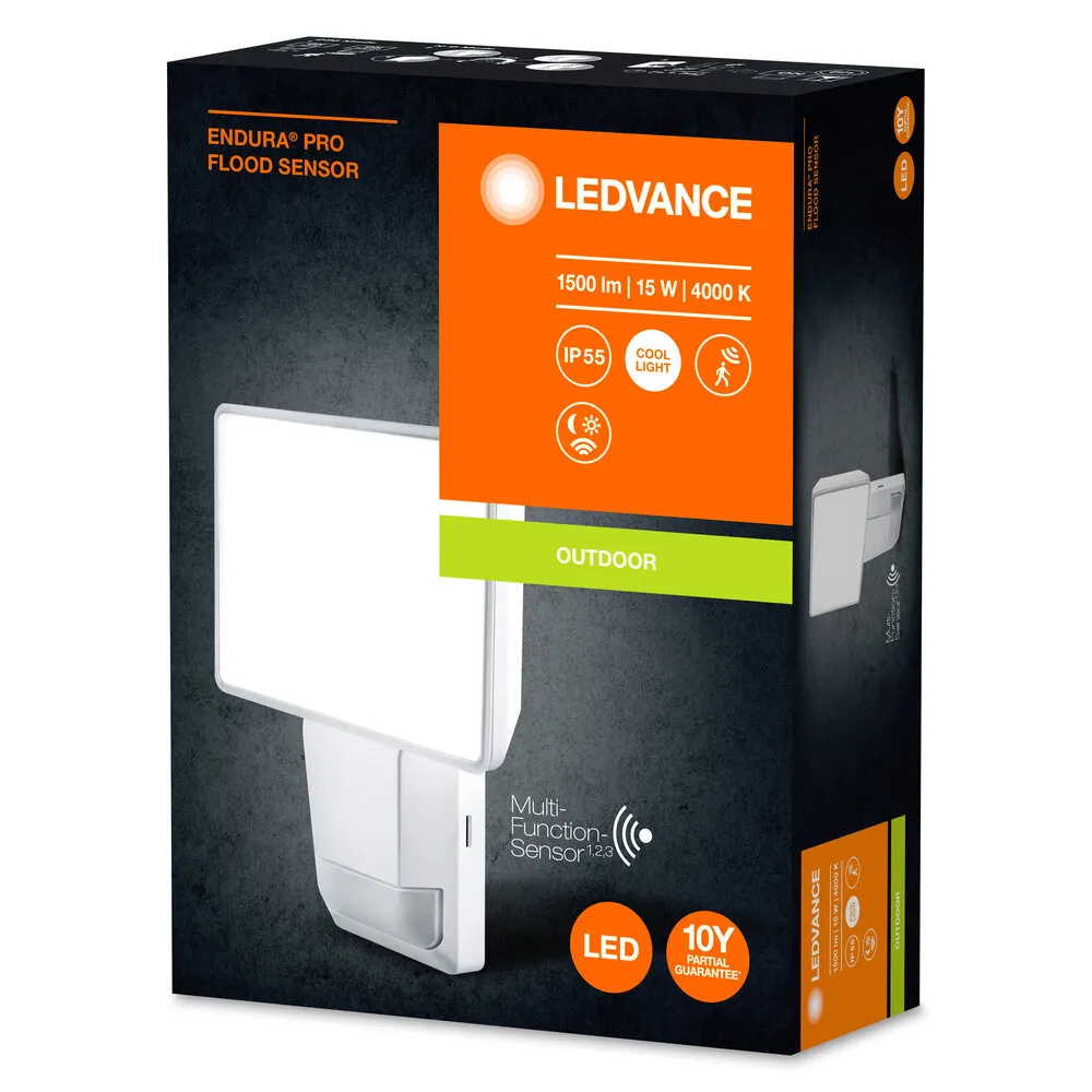Ledvance ENDURA PRO Flood Sensor 15W 4000K IP55 White Pic_2