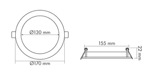 Nobile Licht LED Panel Flat 130 R IP44 350mA Pic_6