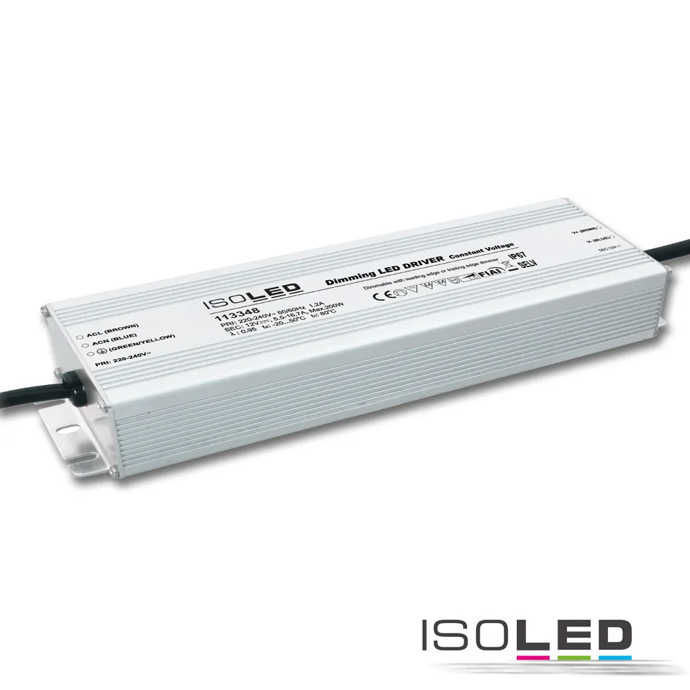 ISOLED LED PWM-Trafo 12V/DC, 0-200W, IP67 Pic_1