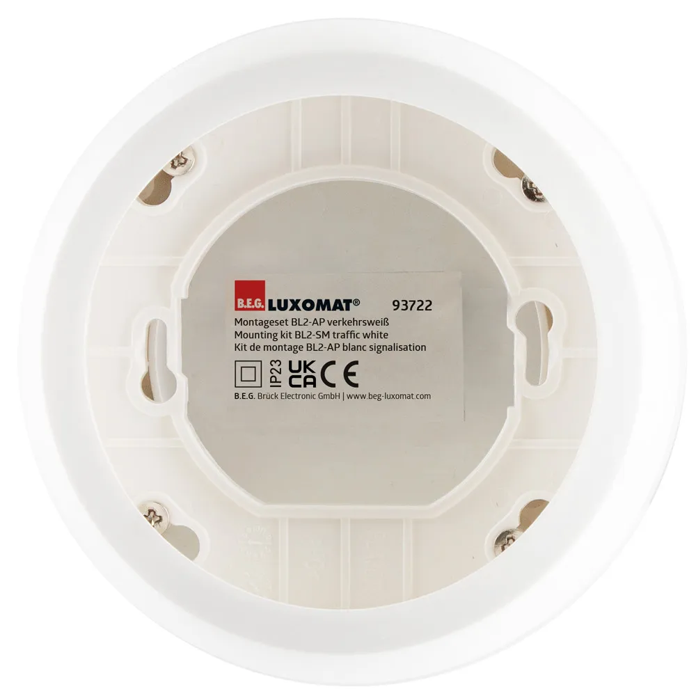 B.E.G. Brueck Electronic GmbH Montageset BL2-AP verkehrsweiß Pic_1