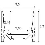 GRAZIA 20 S-Prof stand./grooved 3m weiß