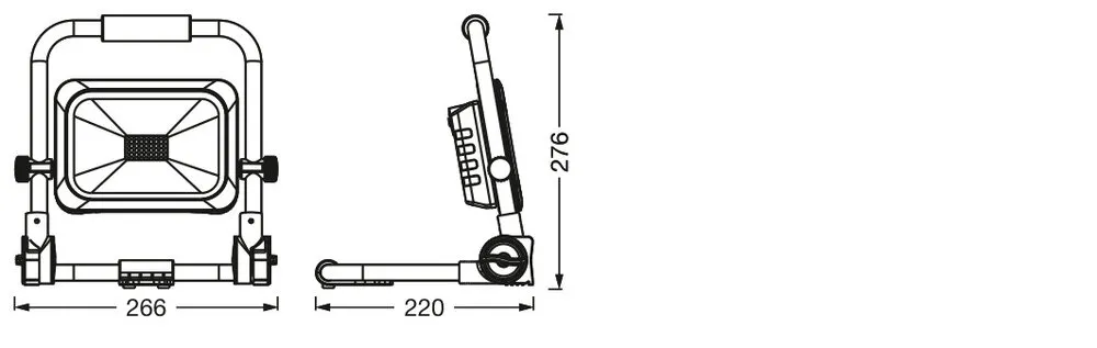 Ledvance LED WORKLIGHT VALUE BATTERY R-STAND 20W 865 Pic_2