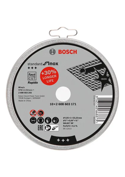 Bosch Trennscheibe gerade Standard for Inox - Rapido Pic_3
