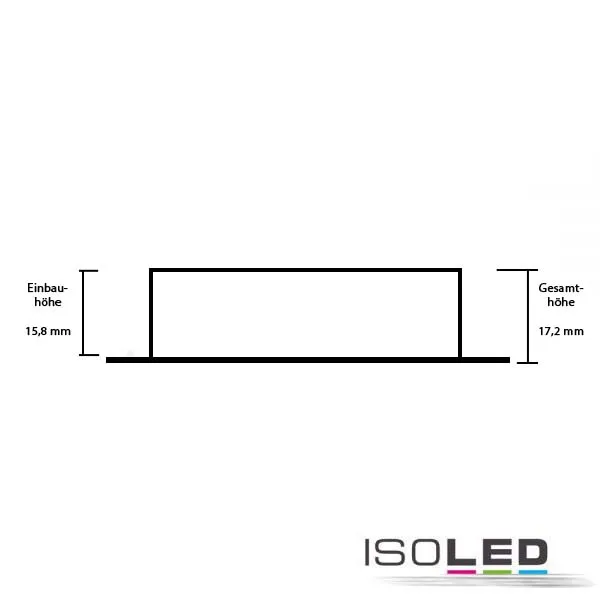 ISOLED Cover Aluminium rund chrom matt Pic_1