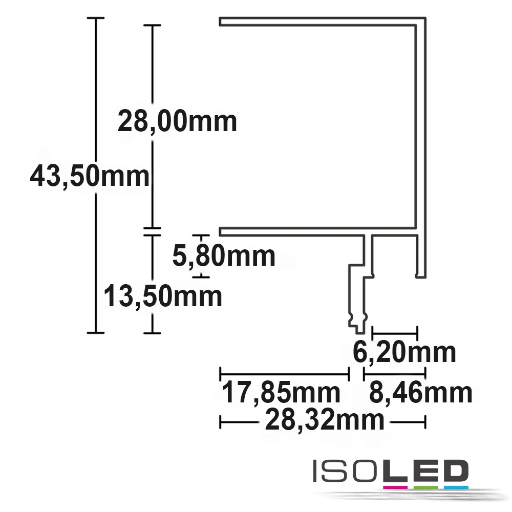 ISOLED LED Trockenbauprofil Schattenfuge 8 Pic_1