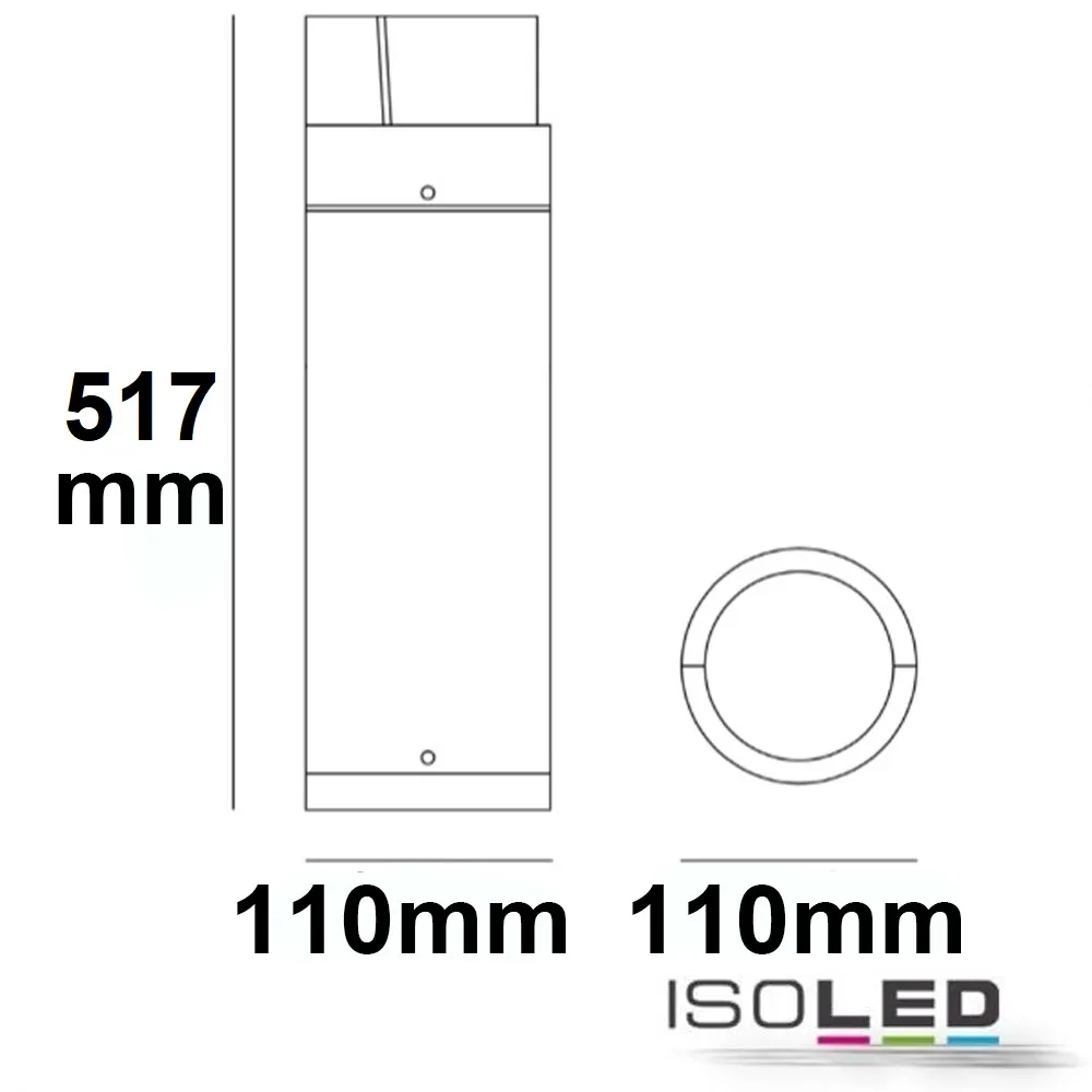 ISOLED LED Wegeleuchte Poller-6, 50cm Pic_1
