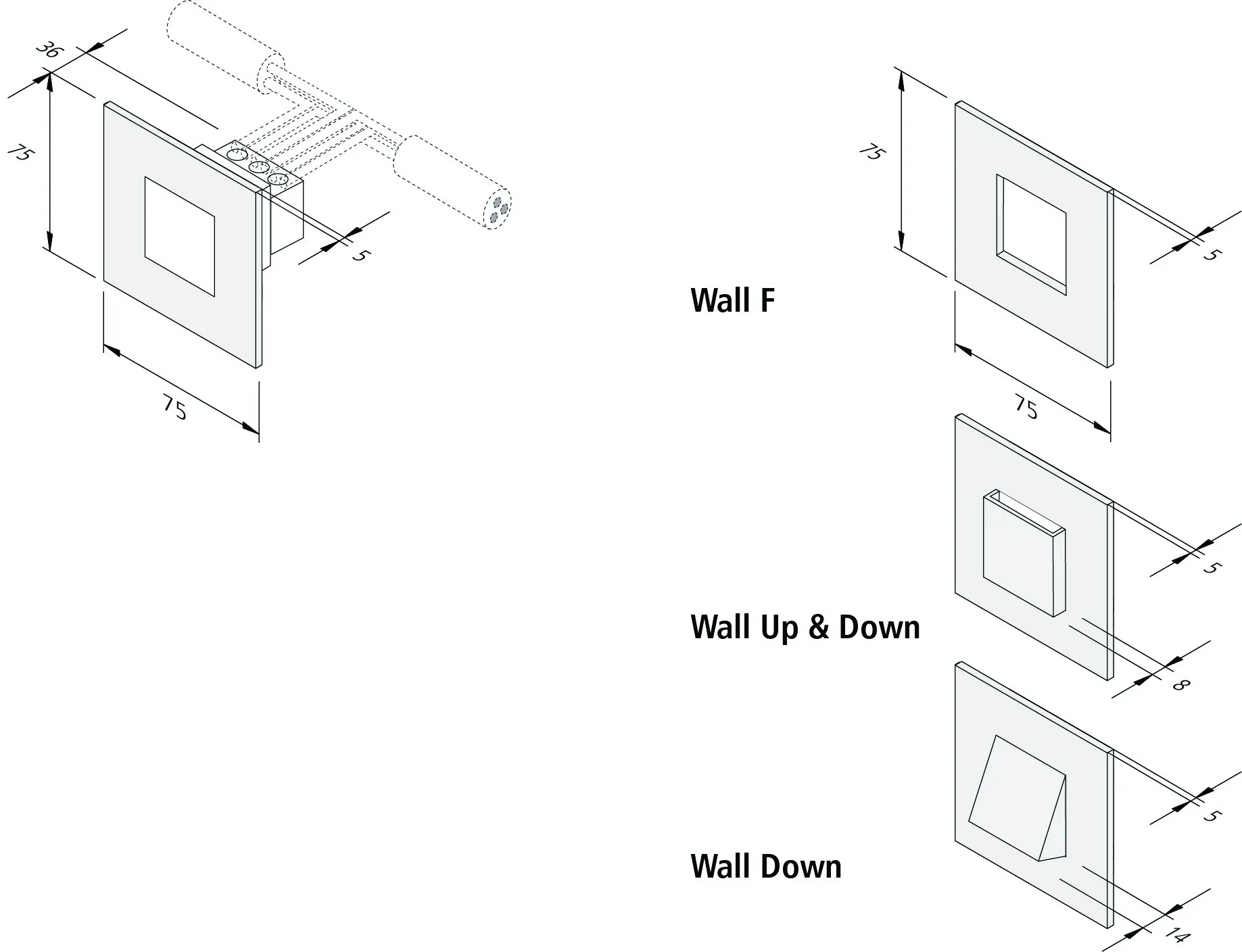 Hera, Enger LED Wall Down 1,8W ww weiß Pic_2
