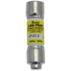 Eaton Electric LOW PEAK CC TRÄGE SICHERUNG 3 AMP Pic_5