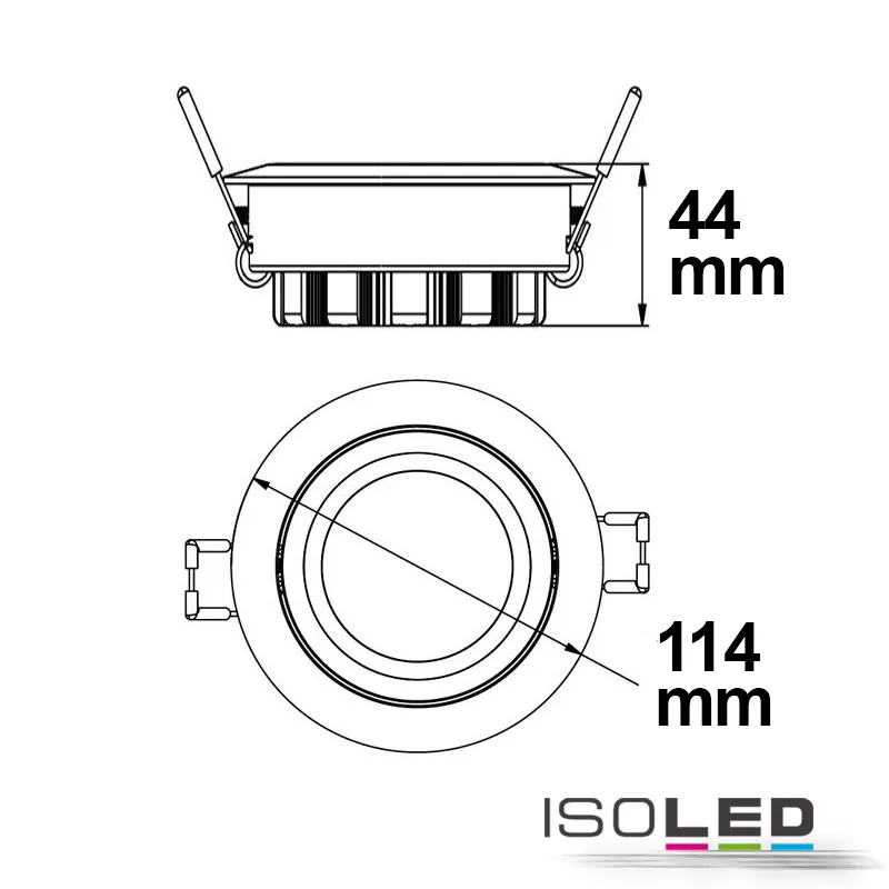 ISOLED LED Einbaustrahler COB, weiß Pic_2
