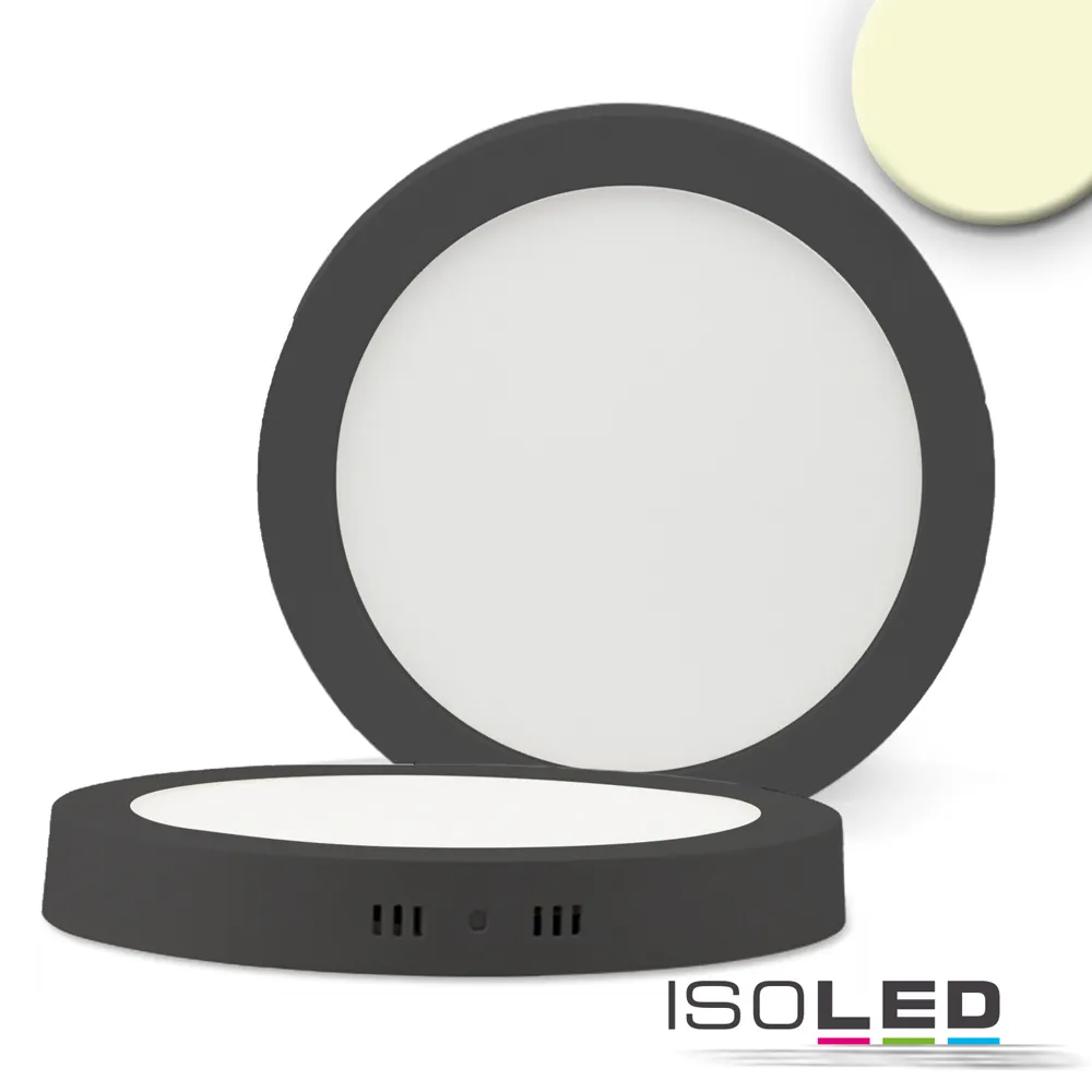 ISOLED LED Deckenleuchte schwarz, 24W, rund Pic_2