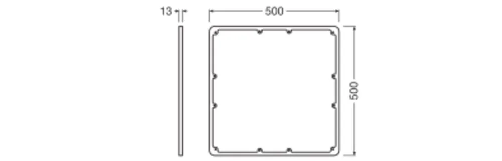 Ledvance SF FLAT 500 SQUARE FRAME SI Pic_2