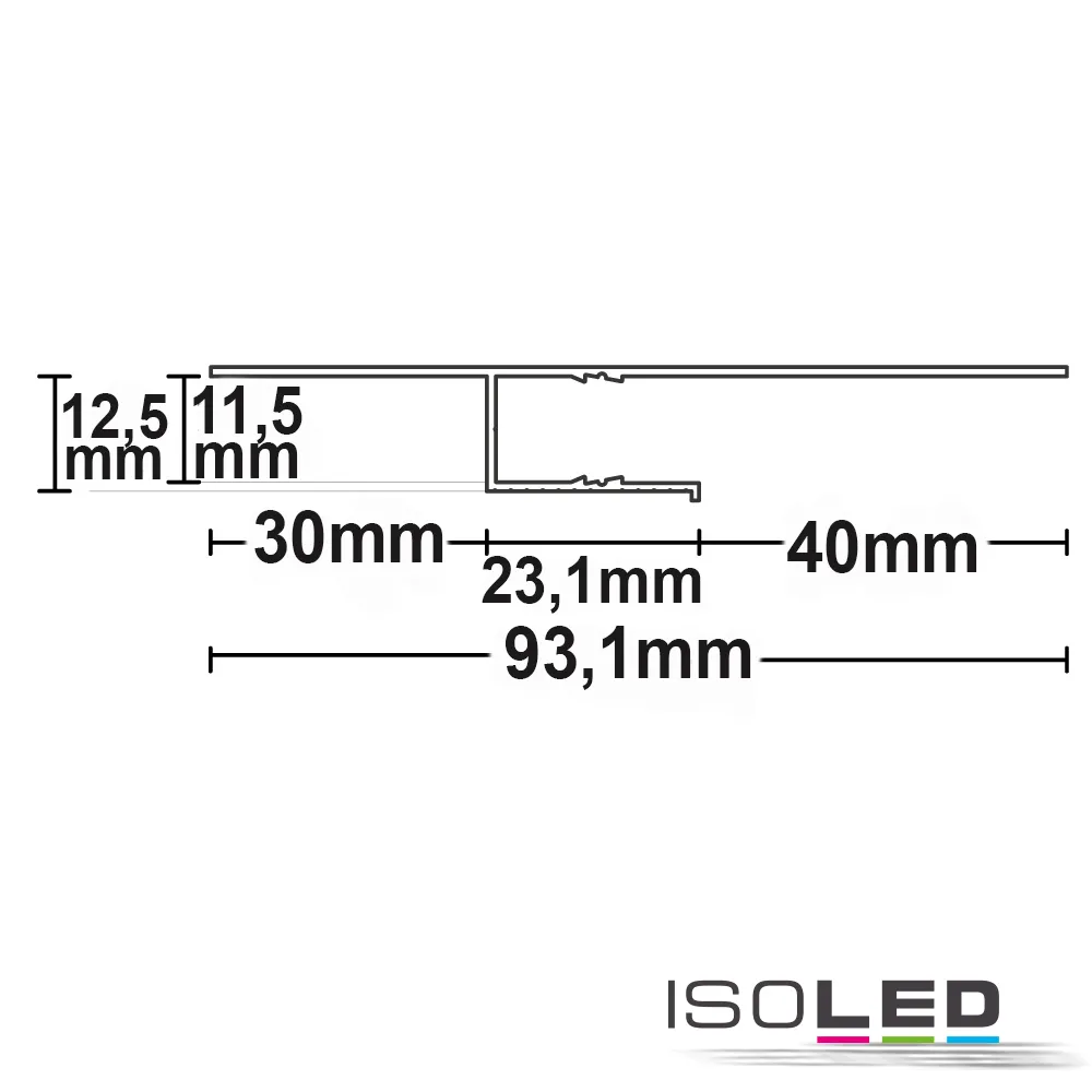 ISOLED LED Trockenbauprofil Schattenfuge 40 Pic_1