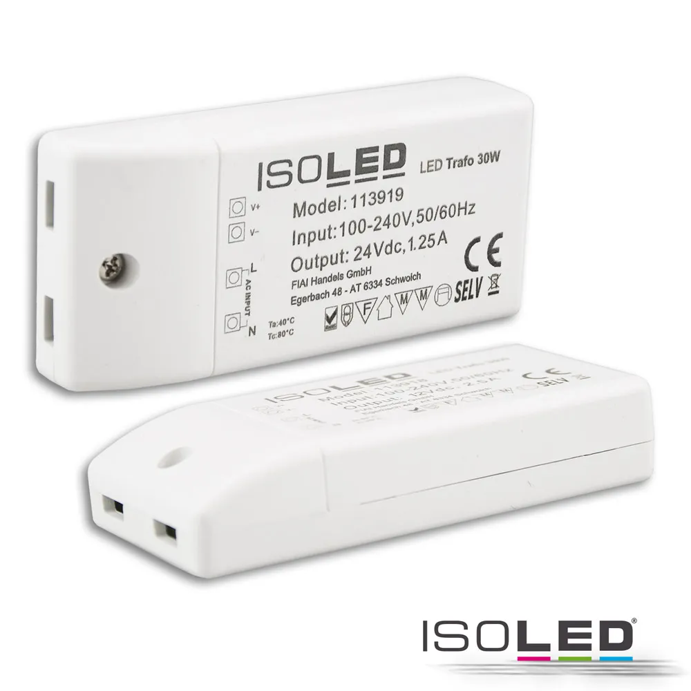 ISOLED LED Trafo 24V/DC, 0-30W, kompakt Pic_2