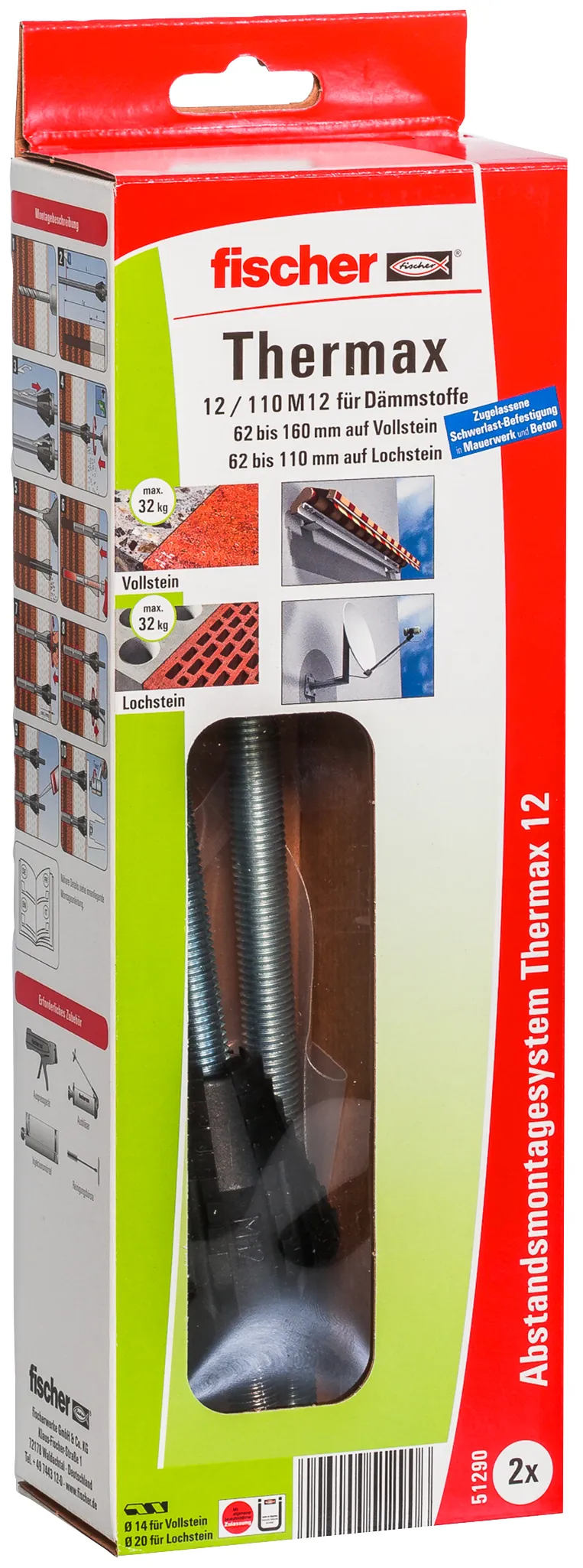 Fischer fischer THERMAX 12/110 M12 (2) ABSTANDSMONTAGES. Pic_2