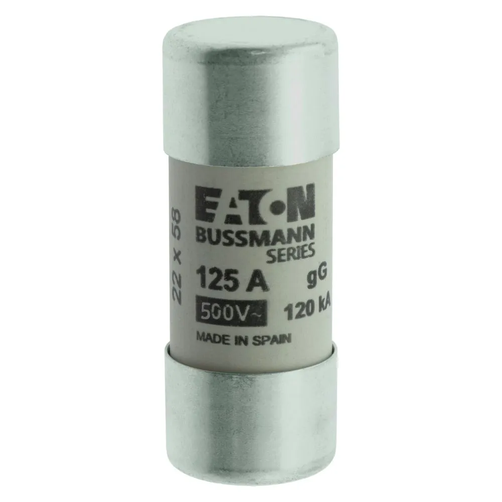 Eaton Electric CYLINDRICAL FUSE 22 x 58 125A gG 500V AC Pic_3