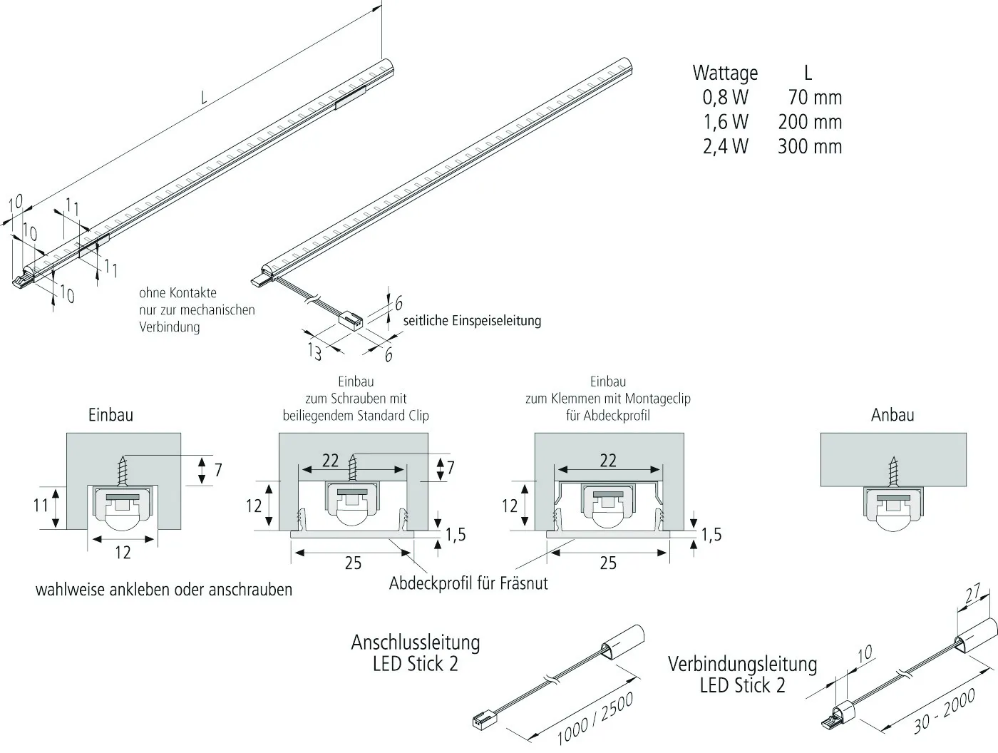HERA GMBH & CO. KG LED Stick 2 70mm 8 LED 0,8W cw Pic_2