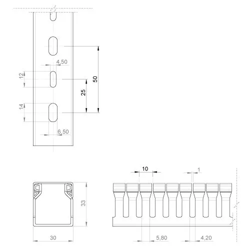 Unex 77 Verdrahtungskanal U23X RAL7030 Pic_1