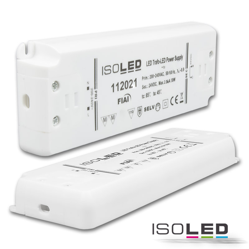 ISOLED LED Trafo 24V/DC, 0-50W, ultraflach Pic_1