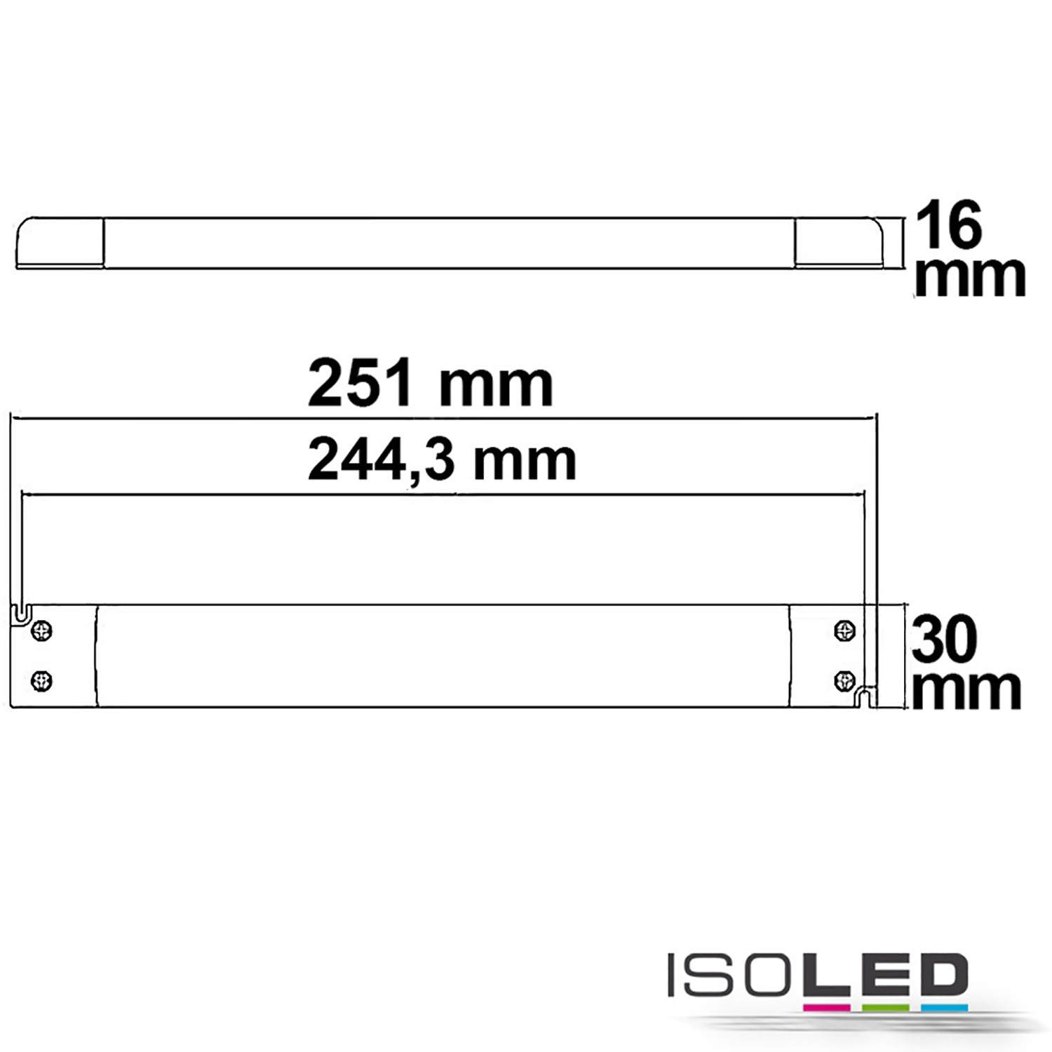 ISOLED LED Trafo 24V/DC, 0-30W, slim Pic_1