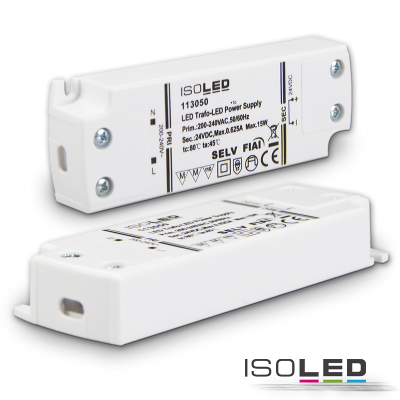 ISOLED LED Trafo 24V/DC, 0-15W, ultraflach Pic_1