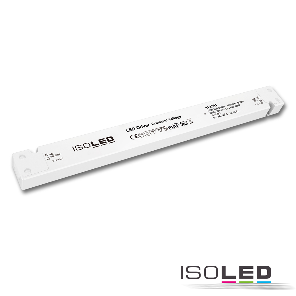 ISOLED LED Trafo 12V/DC, 0-60W, slim Pic_1