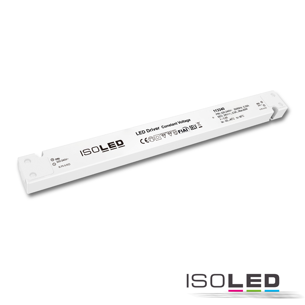 ISOLED LED Trafo 24V/DC, 0-60W, slim Pic_2
