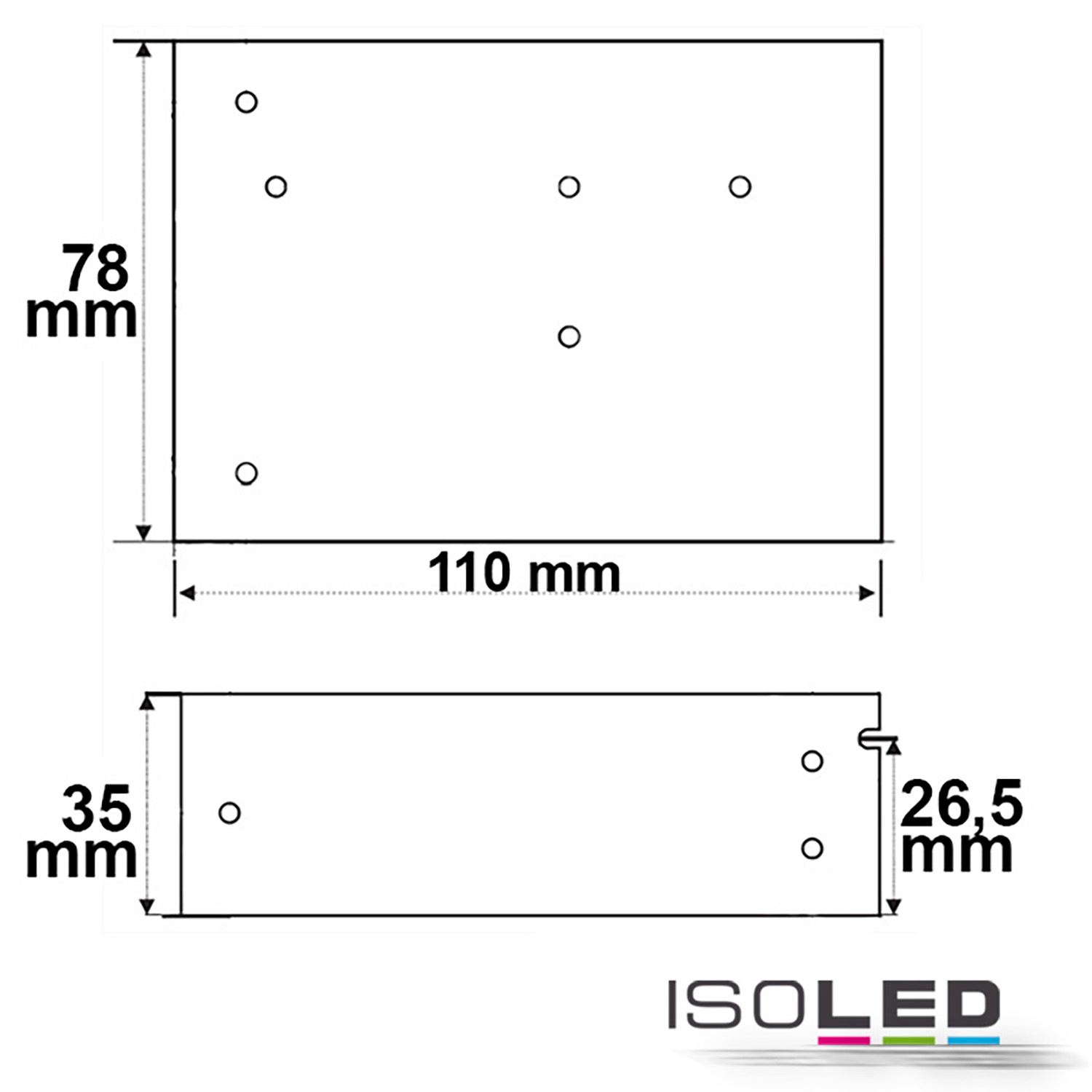 ISOLED LED Trafo 24V/DC, 0-35W, Gitter Pic_1
