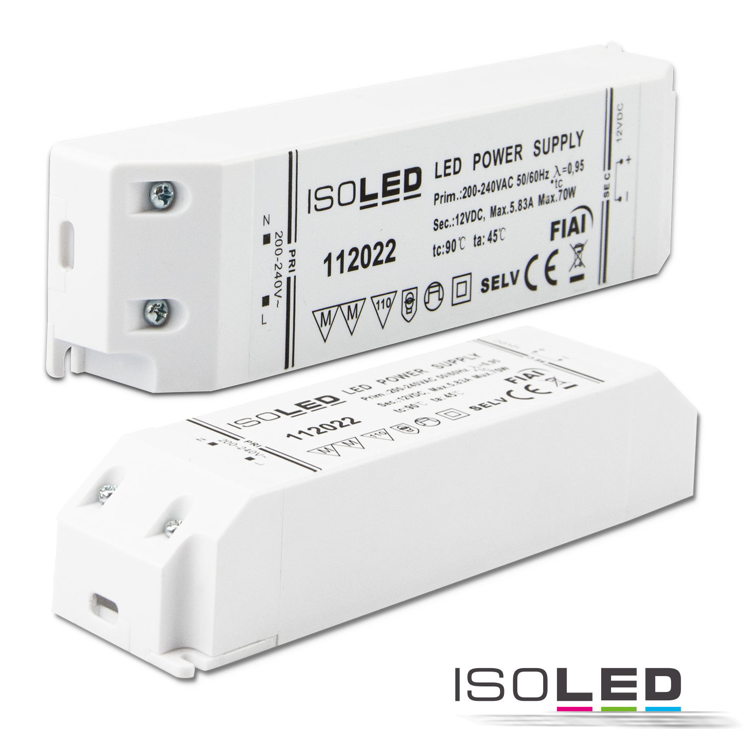ISOLED LED Trafo 12V/DC, 0-70W, SELV Pic_1