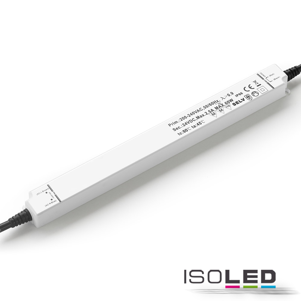 ISOLED LED Trafo 24V/DC, 0-60W, IP66 Pic_1