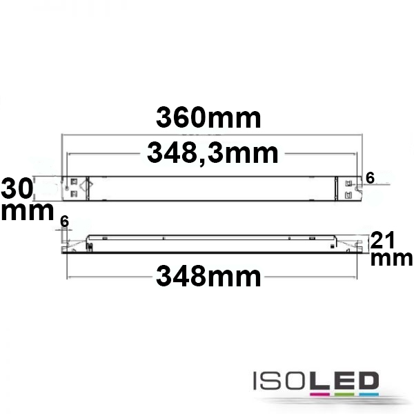 ISOLED LED Trafo 24V/DC, 0-100W, slim Pic_2
