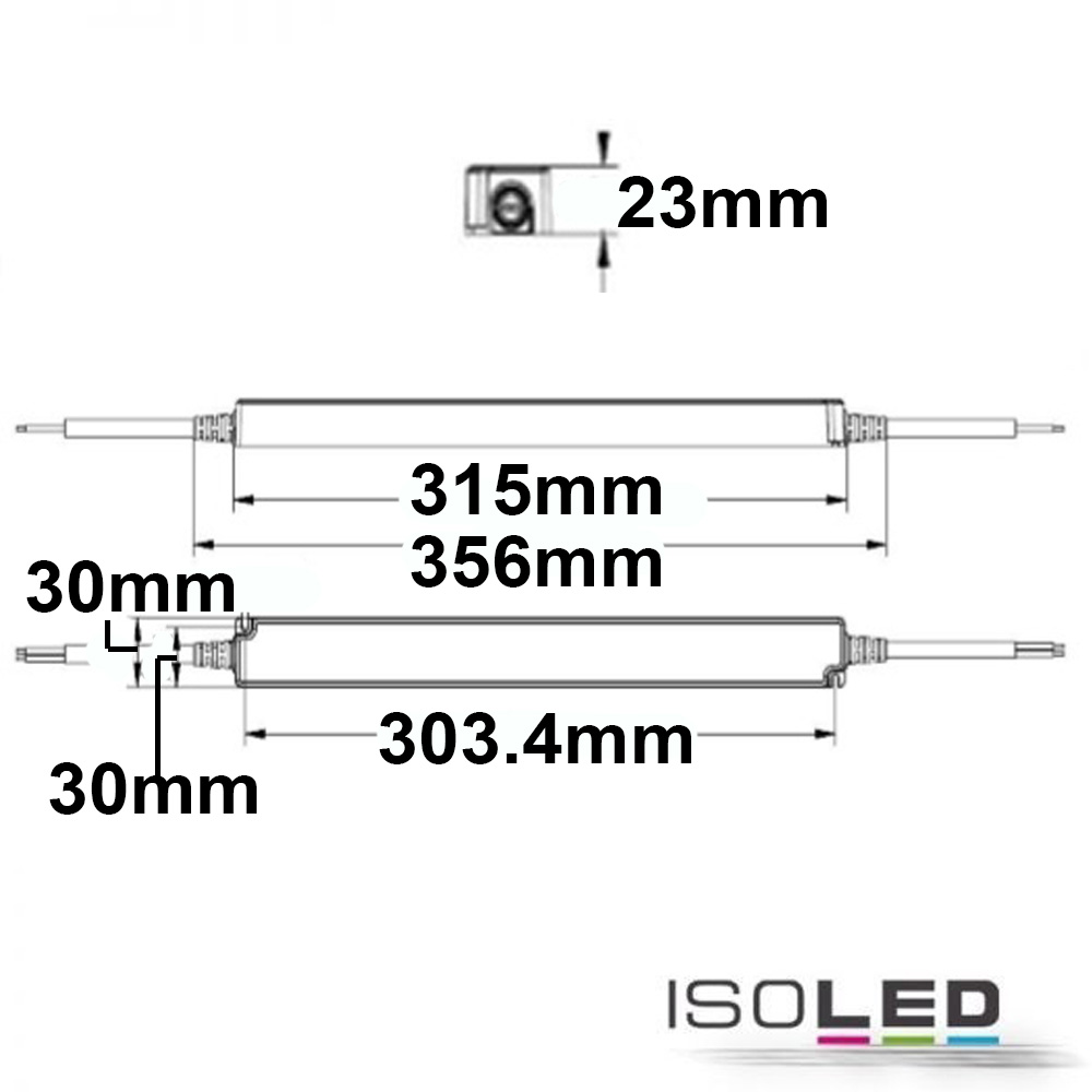 ISOLED LED Trafo 24V/DC, 0-150W, IP65 Pic_1