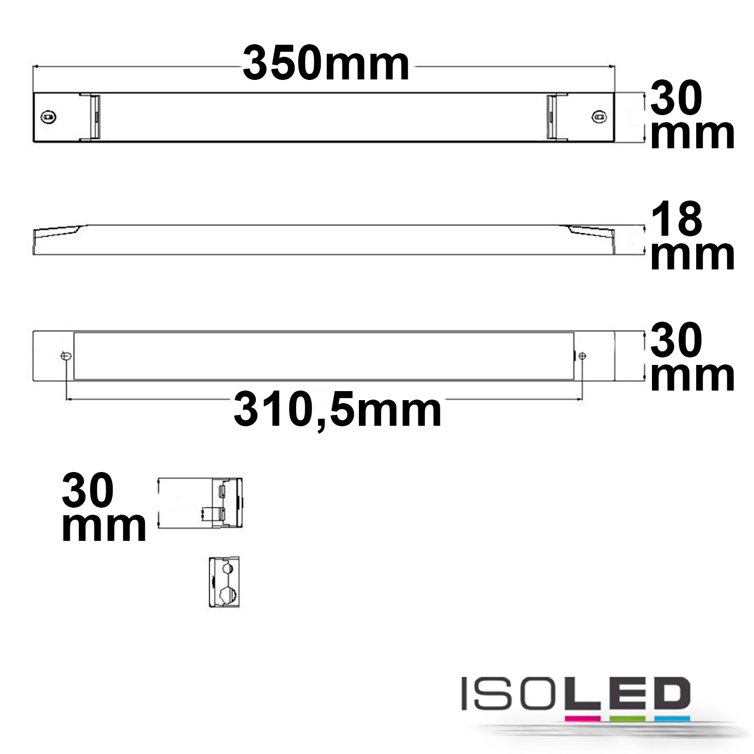 ISOLED LED PWM-Trafo 24V/DC, 0-150W, slim Pic_1