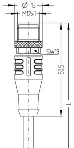 Escha Bauelemente AL-WAKS4.5-2-AL-WASS4.5/S370GY Pic_1