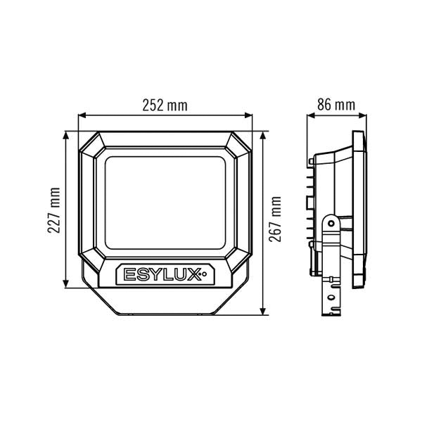Esylux OFL SUN LED 30W 5K schwarz Pic_2