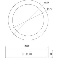 Nobile Licht LED Panel Aufbau 220 R weiß 16W neutralweiß Pic_3