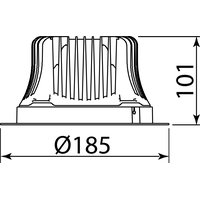 NOBILE AG LED Downlight 21W weiß 80° neutralweiß Diffusor Pic_1
