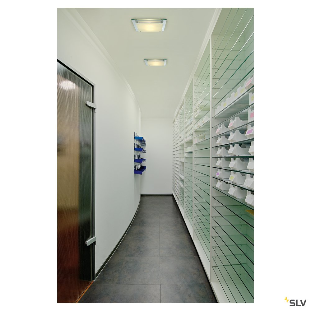 SLV ELEKTRONIK GMBH GLASSA CW E27 eckig transparent/chrom Pic_2