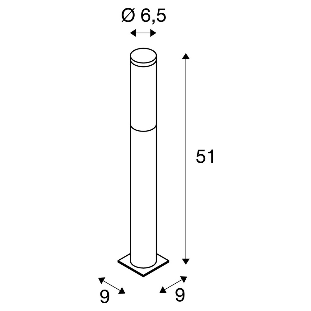 Slv BIG NAILS 50 Pole E27 IP44 edelstahl Pic_3