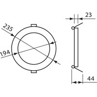 NOBILE AG LED Panel Flat 190 R titan-matt 13W warmweiß Pic_2