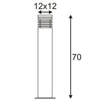 Slv ARROCK GRANITE 70 Pole eckig E27 grau Pic_4