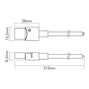 Nobile Licht Anschlusskabel Flexible LED SMD 3528 IP67 5er Set Pic_2