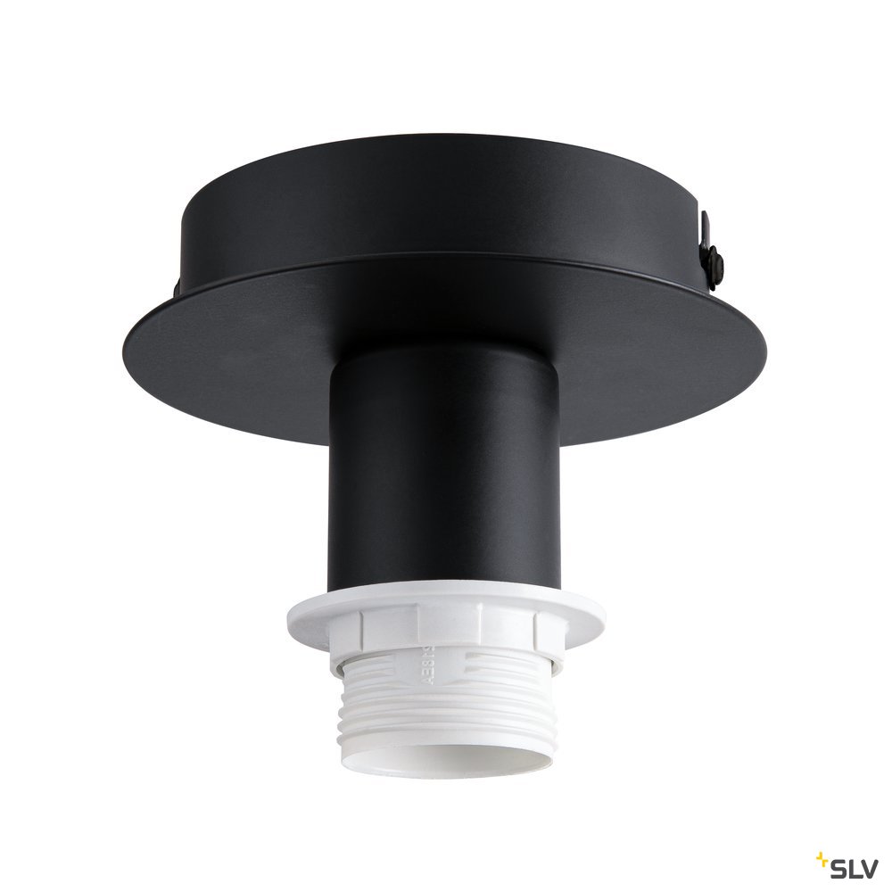 Slv FENDA Deckenrosette E27 schwarz Pic_2